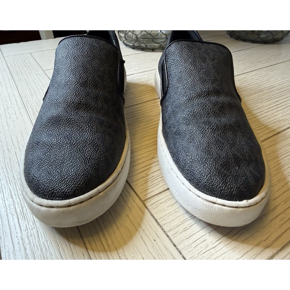 Michael Kors Women's Keaton Black Slip On Logos Loafers Shoe Size 8.5‎ M Casual - Picture 2 of 12